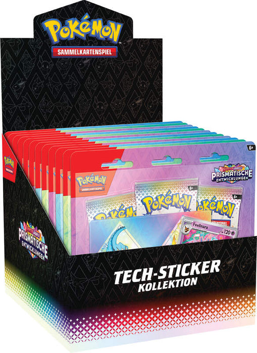 Pokémon Prismatische Entwicklungen Tech-Sticker Display sealed (DE)
