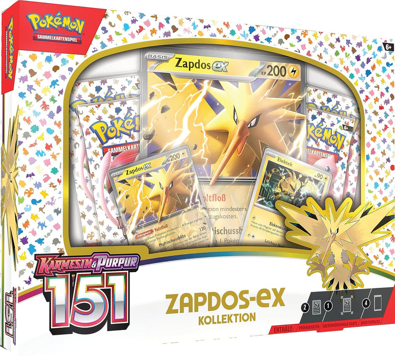 Pokémon Karmesin & Purpur 151 Zapdos‑ex Kollektion (DE)
