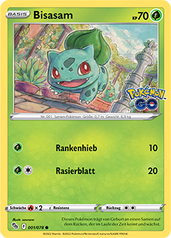 POKÉMON GO EINZELKARTEN NACH AUSWAHL BASIS NR. 01-70 (DE)