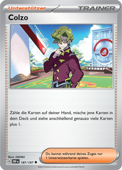 Pokémon Obsidianflammen Trainerkarten nach Wahl (DE)