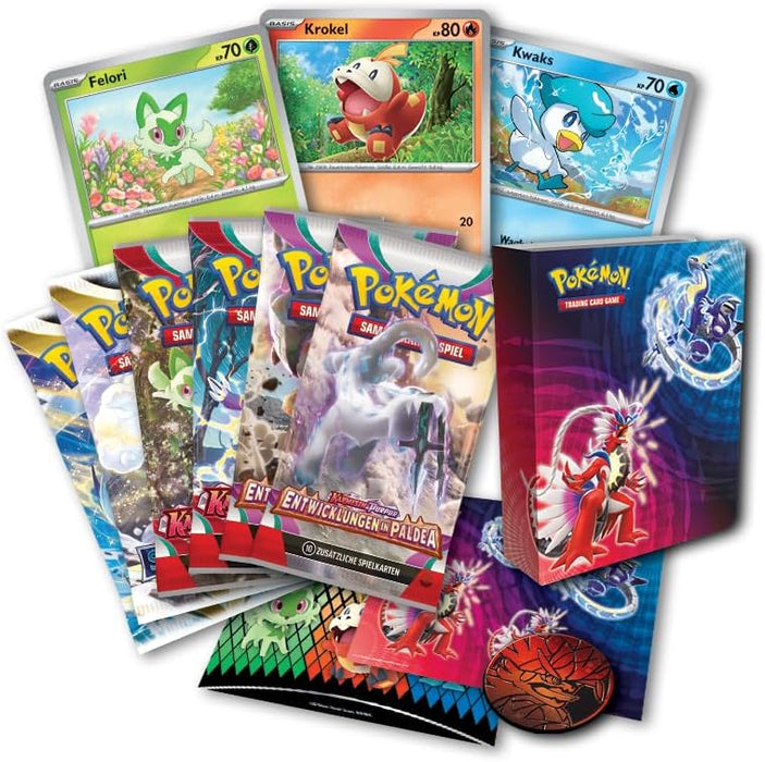 Pokémon Karmesin & Purpur Collectors Chest Sammelkoffer 2023 Felori/Krokel/Kwaks (DE)