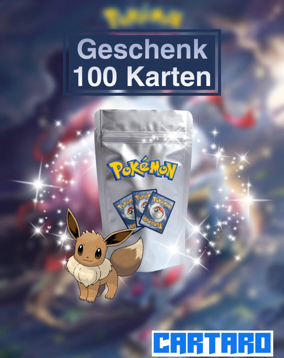 Pokémon Geschenk 100 Pokémon-Karten (Deutsch)