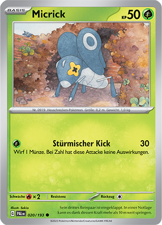 Pokémon Entwicklungen in Paldea Basis-Karten nach Wahl Nr. 01-125 (DE)