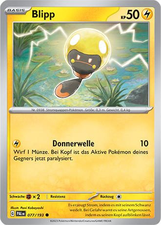 Pokémon Entwicklungen in Paldea Basis-Karten nach Wahl Nr. 01-125 (DE)