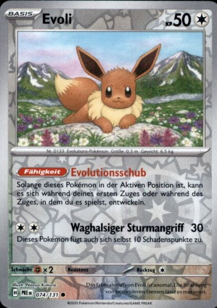 Pokémon Prismatische Entwicklungen Reverse-Holo Karten nach Wahl (DE)