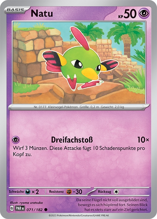 POKÉMON PARADOXRIFT EINZELKARTEN Reverse-Holo Nr. 001 -109 (DE)