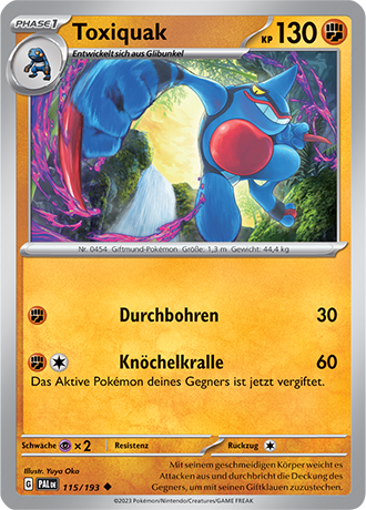 Pokémon Entwicklungen in Paldea Basis-Karten nach Wahl Nr. 01-125 (DE)