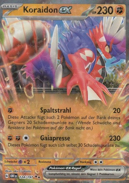 POKÉMON OBSIDIANFLAMMEN FULLART/EX KARTEN NACH AUSWAHL (DEUTSCH)