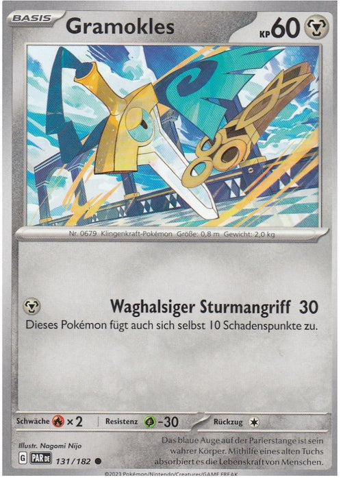 POKÉMON PARADOXRIFT EINZELKARTEN Reverse-Holo Nr. 001 -109 (DE)
