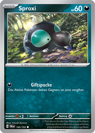 Pokémon Entwicklungen in Paldea Basis-Karten nach Wahl Nr. 128-170 (DE)