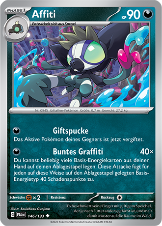 Pokémon Entwicklungen in Paldea Basis-Karten nach Wahl Nr. 128-170 (DE)