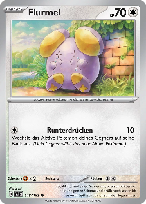 POKÉMON PARADOXRIFT EINZELKARTEN Reverse-Holo Nr. 001 -109 (DE)