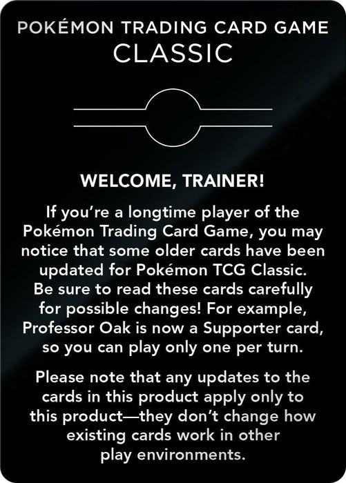 Pokémon Trading Card Game Classic Box (ENG)