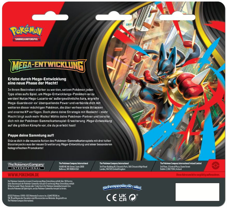 Pokémon Mega-Entwicklung 3-Pack Blister nach Wahl (DE)