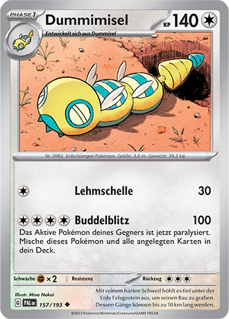 Pokémon Entwicklungen in Paldea Basis-Karten nach Wahl Nr. 128-170 (DE)