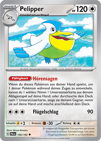 Pokémon Entwicklungen in Paldea Basis-Karten nach Wahl Nr. 128-170 (DE)
