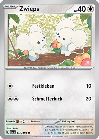 Pokémon Entwicklungen in Paldea Basis-Karten nach Wahl Nr. 128-170 (DE)