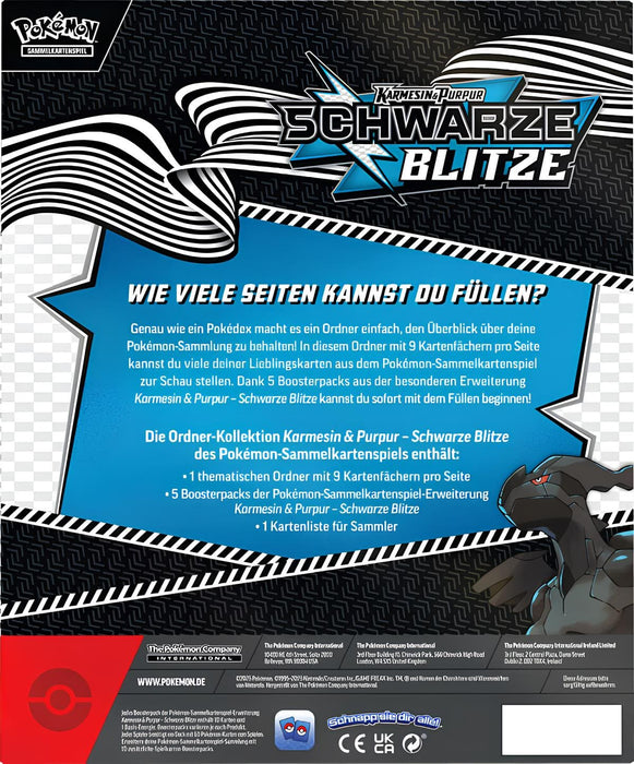 Pokémon Schwarze Blitze Ordner Kollektion (DE)