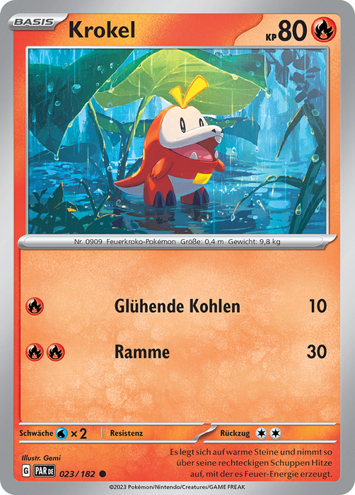 POKÉMON PARADOXRIFT EINZELKARTEN Reverse-Holo Nr. 001 -109 (DE)