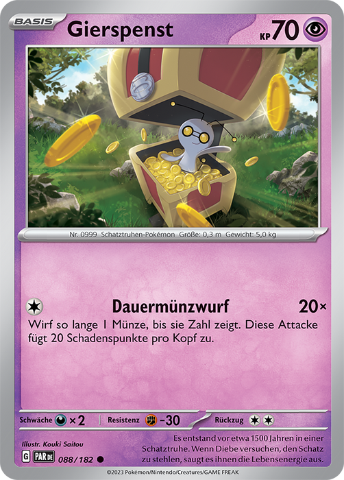 POKÉMON PARADOXRIFT EINZELKARTEN Reverse-Holo Nr. 001 -109 (DE)