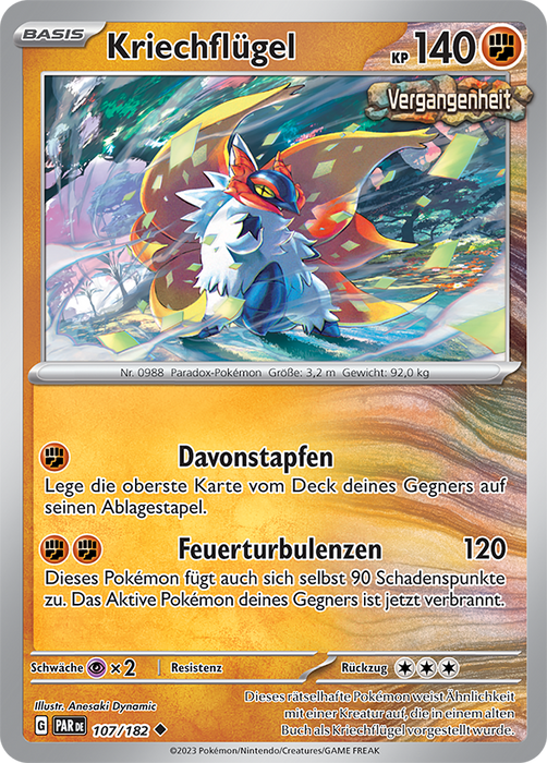 POKÉMON PARADOXRIFT EINZELKARTEN Reverse-Holo Nr. 001 -109 (DE)