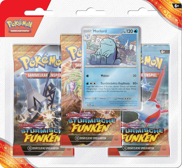 Pokémon Stürmische Funken 3-Pack Blister (DE)