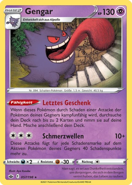 Pokémon Schaurige Herrschaft holografische Karten nach Wahl (DE)