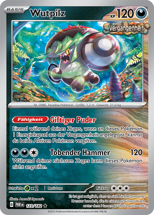 POKÉMON PARADOXRIFT EINZELKARTEN Reverse-Holo Nr. 001 -109 (DE)
