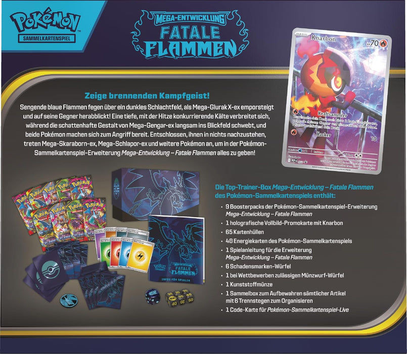 Pokémon Mega-Entwicklungen Fatale Flammen Top-Trainer-Box (DE)