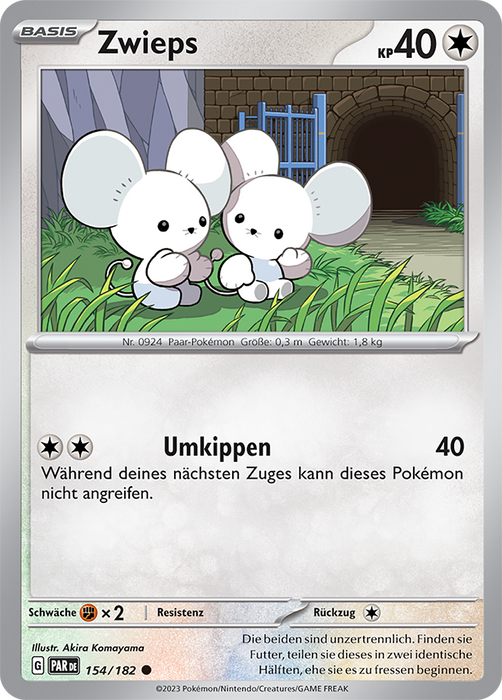 POKÉMON PARADOXRIFT EINZELKARTEN Reverse-Holo Nr. 001 -109 (DE)