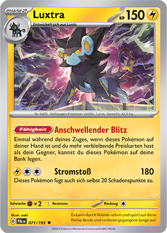 Pokémon Entwicklugen in Paldea Reverse-Holo Karten nach Wahl (DE)