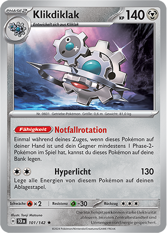 Pokémon Stellarkrone Reverse-Holo Karten nach Wahl Nr.: 002 -111 (DE)