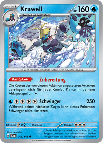 Pokémon Stellarkrone Reverse-Holo Karten nach Wahl Nr.: 002 -111 (DE)