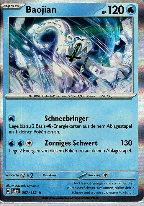 Pokémon Paradoxrift holografische Einzelkarten nach Auswahl (DE)