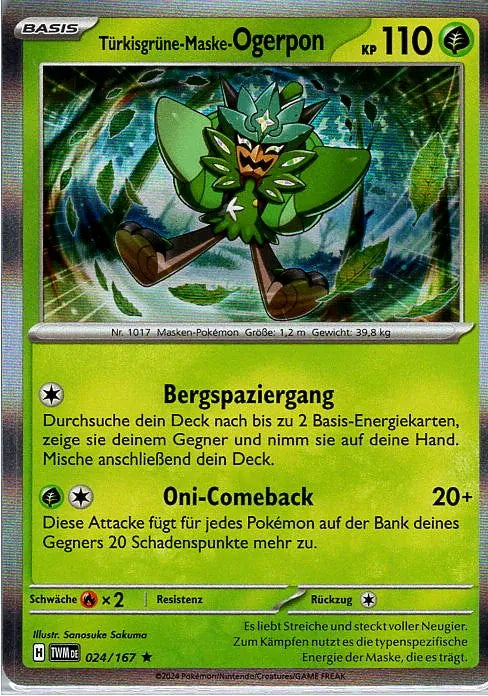 Pokémon Maskerade im Zwielicht holografische Karten nach Wahl (DE)