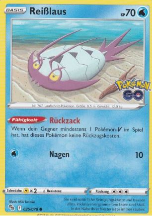 POKÉMON GO REVERSE-HOLO KARTEN NACH AUSWAHL (DE)