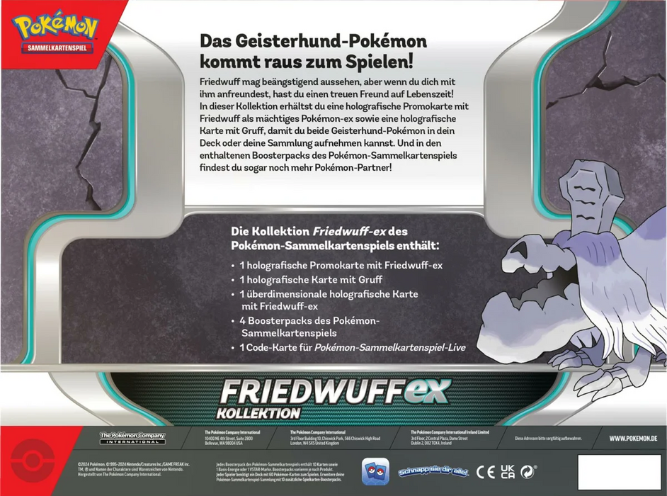 Pokémon Friedwuff-ex Kollektion (DE)