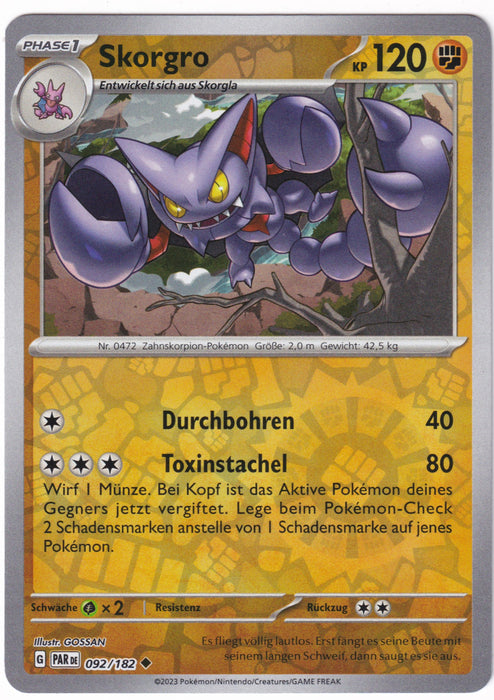 POKÉMON PARADOXRIFT EINZELKARTEN Reverse-Holo Nr. 001 -109 (DE)