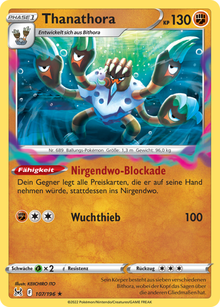 POKÉMON VERLORENER URSPRUNG HOLOGRAFISCHE KARTEN NACH WAHL (DE)